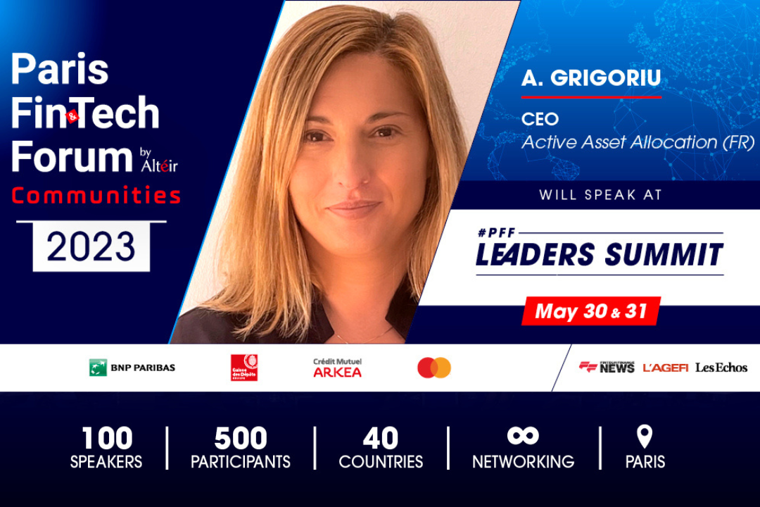 Adina Grigoriu speaker au Paris Fintech Forum Leaders Summit 2023
