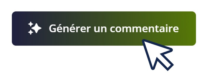 Bouton Générer un commentaire de gestion avec l'IA